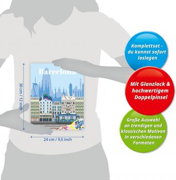 Ravensburger Malen nach Zahlen CREART Trend Serie C Farbenfrohes Barcelona 12023110