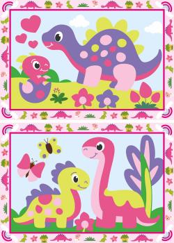 Preview: Ravensburger Malen nach Zahlen CREART Junior Bunte Dinosaurier 12023113