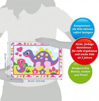 Ravensburger Malen nach Zahlen CREART Junior Bunte Dinosaurier 12023113