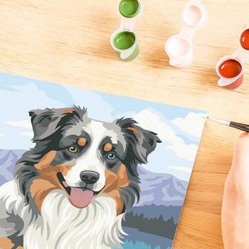 Ravensburger Malen nach Zahlen CREART Trend Serie C Australian Shepherd Merlin 12023114