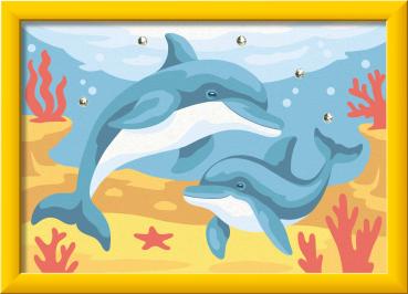 Preview: Ravensburger Malen nach Zahlen CREART Sonderserie E Verspielte Delfine 12023115 12023115