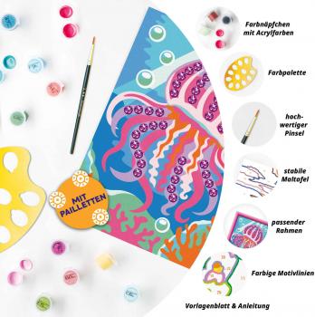 Ravensburger Malen nach Zahlen CREART Sonderserie E Farbenfrohe Qualle 12023116 12023116