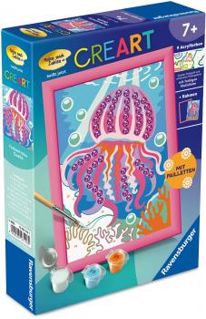 Preview: Ravensburger Malen nach Zahlen CREART Sonderserie E Farbenfrohe Qualle 12023116 12023116