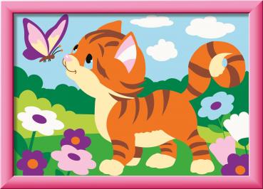 Preview: Ravensburger Malen nach Zahlen CREART Serie E Kätzchen im Garten 12023126 12023126