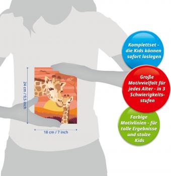 Ravensburger Malen nach Zahlen CREART Serie D Giraffe mit Baby 12023130 12023130