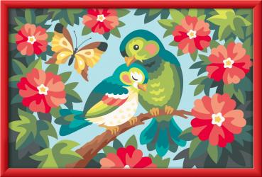 Preview: Ravensburger Malen nach Zahlen CREART Serie C Bunte Vögel 12023134 12023134