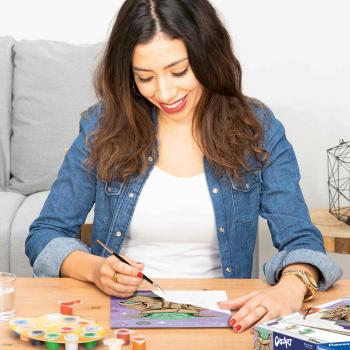 Preview: Ravensburger Malen nach Zahlen CREART Trend Serie D Star Wars Meditierender Grogu 12023140 12023140