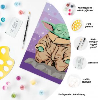 Ravensburger Malen nach Zahlen CREART Trend Serie D Star Wars Meditierender Grogu 12023140 12023140