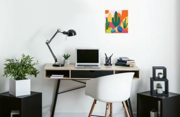 Ravensburger Malen nach Zahlen CREART Trend Serie Quadratisch Adults Trend Bunte Kakteen 12023141