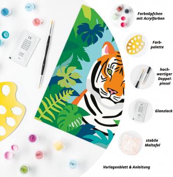 Ravensburger Malen nach Zahlen CREART Trend Serie Quadratisch Adults Trend Wilder Tiger 12023142