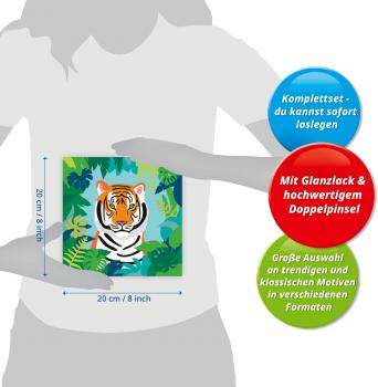 Ravensburger Malen nach Zahlen CREART Trend Serie Quadratisch Adults Trend Wilder Tiger 12023142