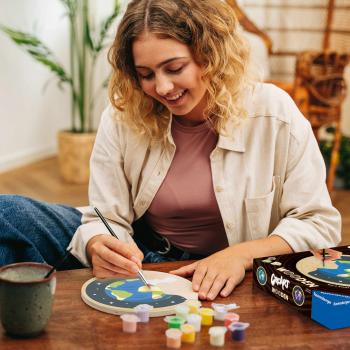 Preview: Ravensburger Malen nach Zahlen CREART Wooden Tag und Nacht 12023155