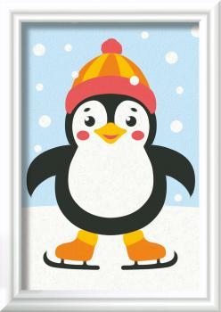 Preview: Ravensburger Malen nach Zahlen CREART Serie F Pinguin im Schnee 12023168 12023168