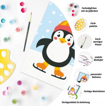 Ravensburger Malen nach Zahlen CREART Serie F Pinguin im Schnee 12023168 12023168