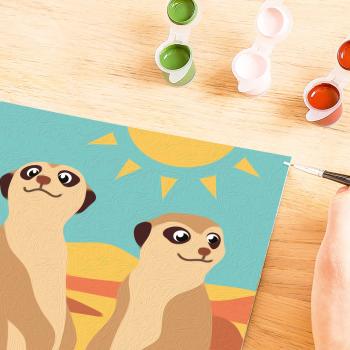 Ravensburger Malen nach Zahlen CREART Serie F Neugierige Erdmännchen 12023174 12023174