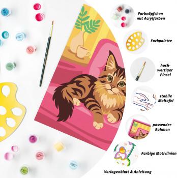 Ravensburger Malen nach Zahlen CREART Serie E Maine-Coon-Kätzchen 12023178 12023178