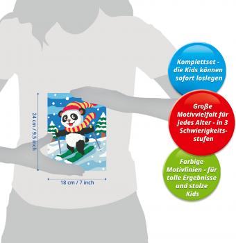 Ravensburger Malen nach Zahlen CREART Serie D Skifahrender Panda 12023184 12023184