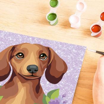 Ravensburger Malen nach Zahlen CREART Serie D Romantik Dackel Lilac 12023185 12023185