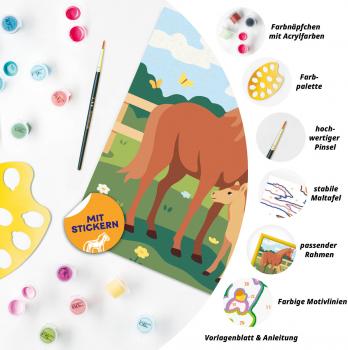 Ravensburger Malen nach Zahlen CREART Serie D Pferde Pferdemama und Fohlen 12023187 12023187