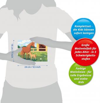 Ravensburger Malen nach Zahlen CREART Serie D Pferde Pferdemama und Fohlen 12023187 12023187