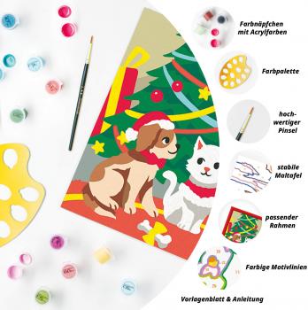 Ravensburger Malen nach Zahlen CREART Serie C Pfoten-Weihnachten 12023192 12023192