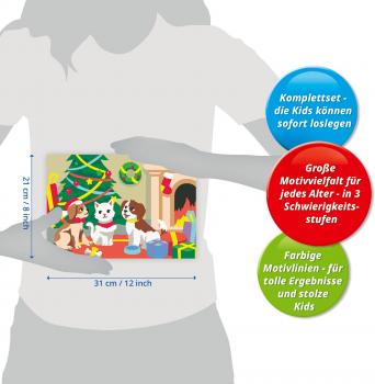 Ravensburger Malen nach Zahlen CREART Serie C Pfoten-Weihnachten 12023192 12023192