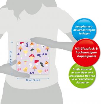 Ravensburger Malen nach Zahlen CREART Trend Serie Quadratisch Adults Trend Pilzparty 12023198