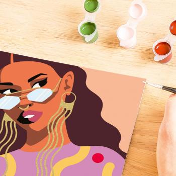 Ravensburger Malen nach Zahlen CREART Trend Serie Quadratisch Adults Trend Pilzparty 12023199