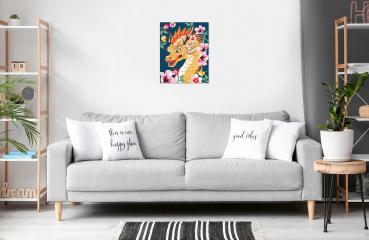 Ravensburger Malen nach Zahlen CREART Trend Serie C Feuerdrache Flora 12023201