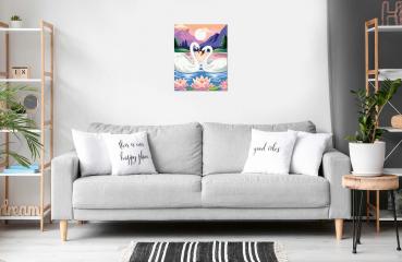 Ravensburger Malen nach Zahlen CREART Trend Serie C Eleganz der Schwäne 12023203