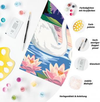 Ravensburger Malen nach Zahlen CREART Trend Serie C Eleganz der Schwäne 12023203