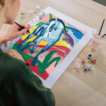 Ravensburger Malen nach Zahlen CREART CANVAS Collection Leinwand Blaues Pferd Franz Marc 12023205
