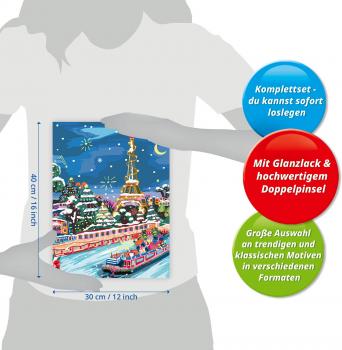 Ravensburger Malen nach Zahlen CREART Premium Serie B Adults Weihnachten in Paris 12023208 12023208