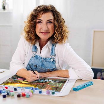 Preview: Ravensburger Malen nach Zahlen CREART CANVAS Leinwand Amsterdam zum Sonnenuntergang 12023209