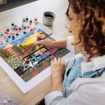 Ravensburger Malen nach Zahlen CREART CANVAS Leinwand Amsterdam zum Sonnenuntergang 12023209