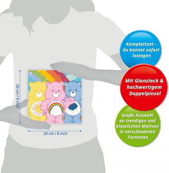 Ravensburger Malen nach Zahlen CREART Trend Serie Quadratisch Glücksbärchi-Momente 12023306