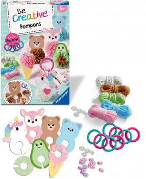 Preview: Ravensburger Creation kreative Grundtechniken BeCreative Midi Pompons Kawaii 12028010