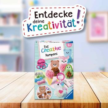Ravensburger Creation kreative Grundtechniken BeCreative Midi Pompons Kawaii 12028010