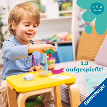 Ravensburger Spielwelt Küche Play+ Steck- und Spiel-Set Fingerfood 12034060