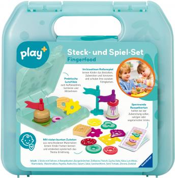 Ravensburger Spielwelt Küche Play+ Steck- und Spiel-Set Fingerfood 12034060