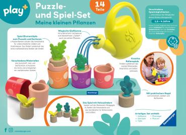 Ravensburger Kleinkindwelt Motorikspielzeug Play+ Puzzle- Spiel-Set Meine kleinen Pflanzen 12034063