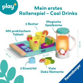Ravensburger Spielwelt Küche Play+ Getränke-Spiel-Set Cool Drinks 12034066