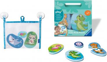 Ravensburger Kleinkindwelt Badewannenspielzeug Play+ Mein erstes Bade-Puzzle Tiere 12034120
