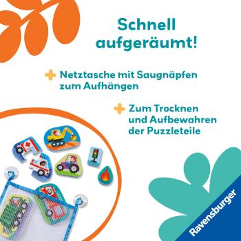Ravensburger Kleinkindwelt Badewannenspielzeug Play+ Mein erstes Bade-Puzzle Fahrzeuge 12034121
