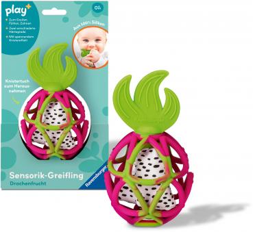 Ravensburger Babywelt Greifling Play+ Sensorik-Greifling Drachenfrucht 12034122