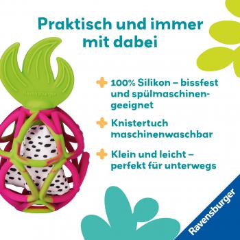 Ravensburger Babywelt Greifling Play+ Sensorik-Greifling Drachenfrucht 12034122