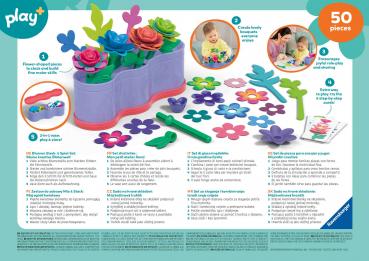 Preview: Ravensburger Kleinkindwelt Motorikspielzeug Play+ Meine kreative Blütenwelt 12034164