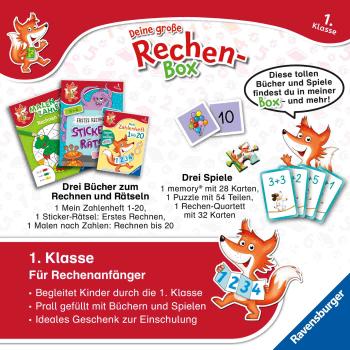 Preview: Ravensburger Buch Lernen Deine große Rechen Box 1.Klasse 12038002