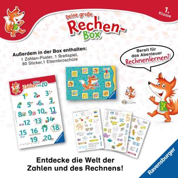Preview: Ravensburger Buch Lernen Deine große Rechen Box 1.Klasse 12038002