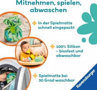 Ravensburger Babywelt Motorikspielzeuge Play+ Baby-Stapel-Puzzle Vogelnest 04857